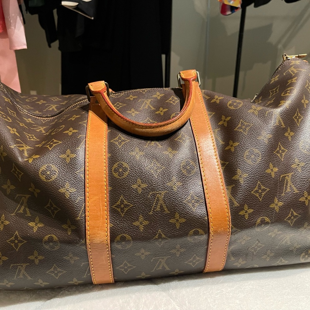 Louis Vuitton Brown Monogram Duffel Bag